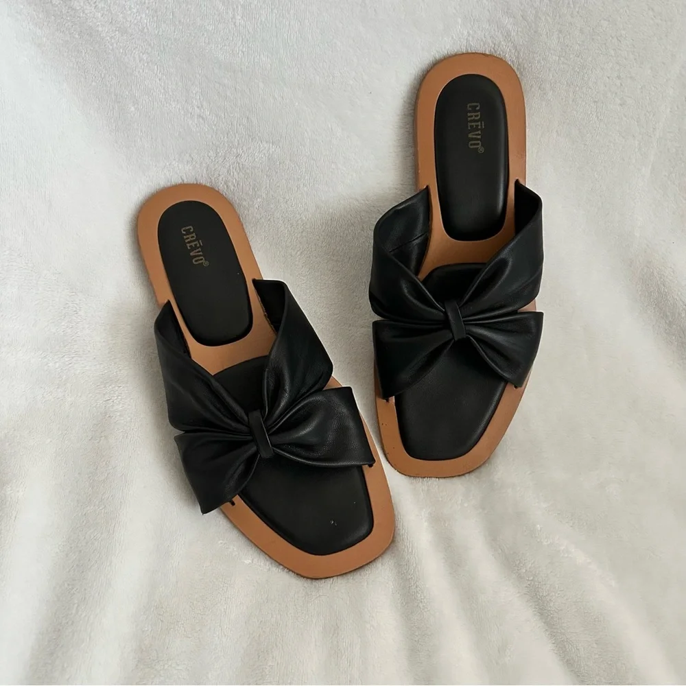 CREVO Kitty Leather Slide Sandal 7